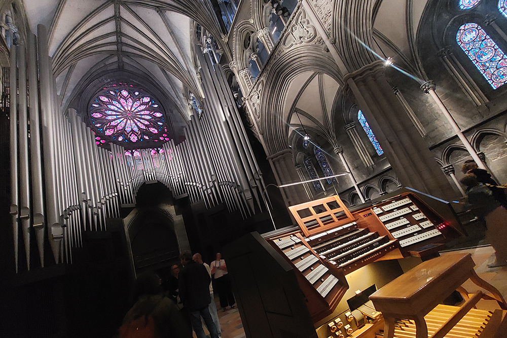 Image: The organ inside Nidaros Cathedral.