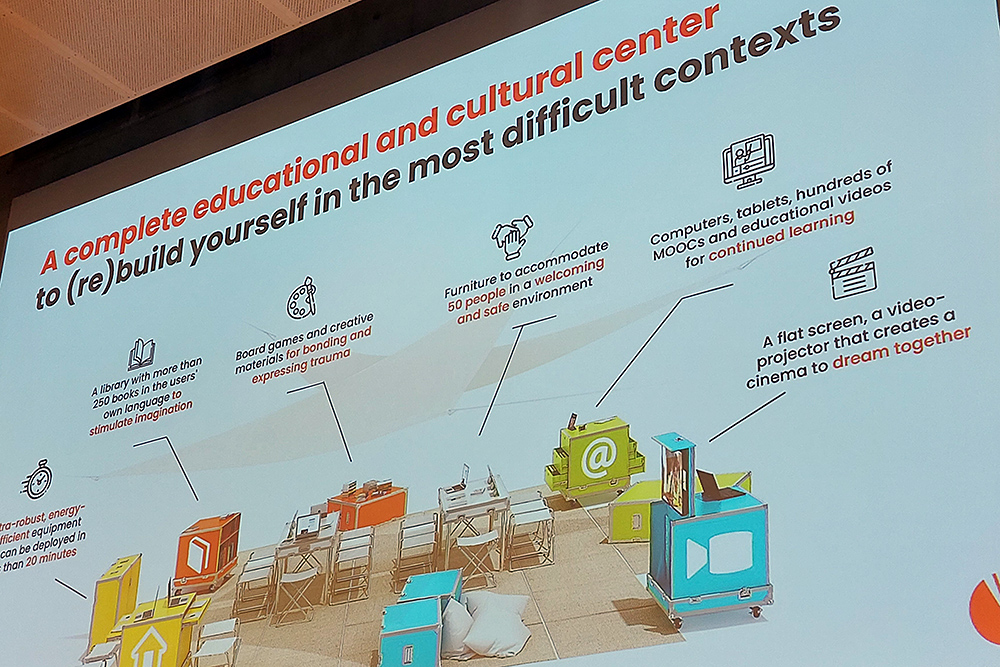 Image: The Ideas Box, by Libraries Without Borders.